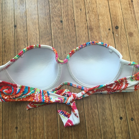 Venus bright colored paisley twist front bikini c cup top - Picture 2 of 3